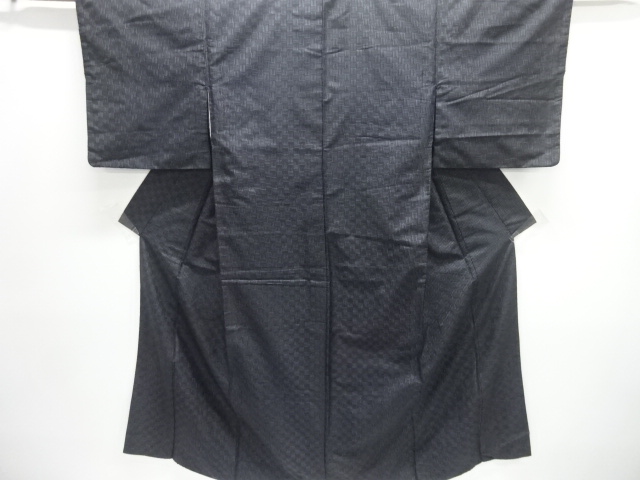 JAPANESE KIMONO / ANTIQUE TAISHO ROMANCE: IGIGASURI KASURI WOVEN KIMON
